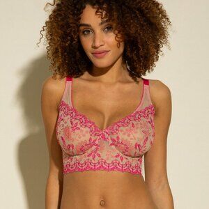 COSABELLA Ushuaya Curvy Bra in Flori Pink Size XL Brand New